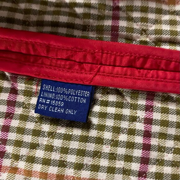 J. McLaughlin Vest Women's Medium Red Quilted Corduroy Collar - Picture 9 of 13